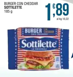 Sidis mini Burger con cheddar SOTTILETTE offerta