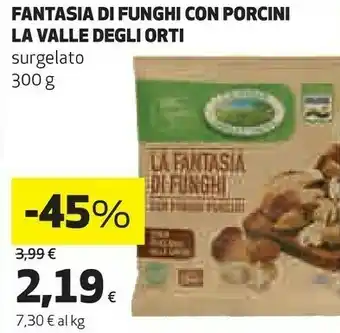 Coop Fantasia di funghi con porcini 300 g offerta