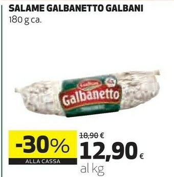Coop Salame galbanetto offerta