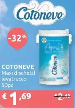 Ipersoap COTONEVE Maxi dischetti levatrucco 50pz offerta