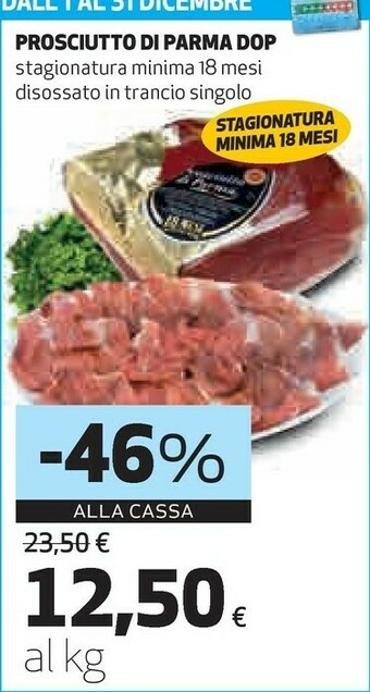 Coop Prosciutto di parma dop offerta
