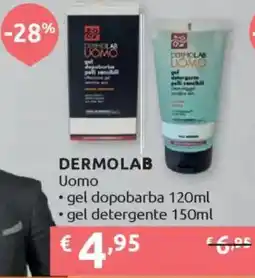 Ipersoap DERMOLAB Uomo gel dopobarba offerta