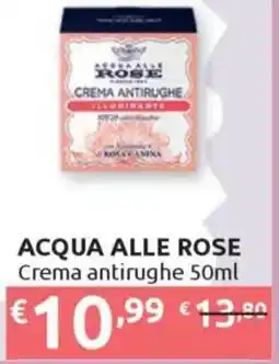 Ipersoap ACQUA ALLE ROSE Crema antirughe offerta