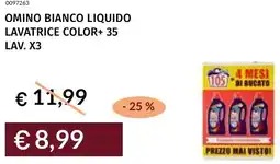 Prezzemolo e Vitale Omino bianco liquido lavatrice color+ 35 lav. x3 offerta