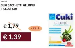 Prezzemolo e Vitale Cuki sacchetti gelopiu piccoli x30 offerta