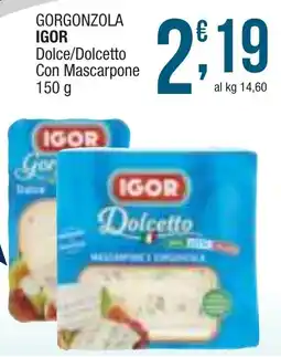 Sidis mini GORGONZOLA IGOR Dolce/Dolcetto Con Mascarpone offerta
