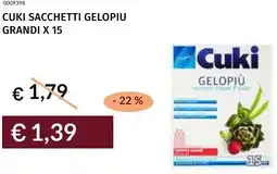 Prezzemolo e Vitale Cuki sacchetti gelopiu grandi x 15 offerta