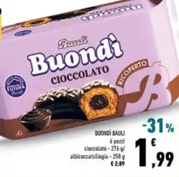 Conad Buondì bauli 6 pezzi offerta