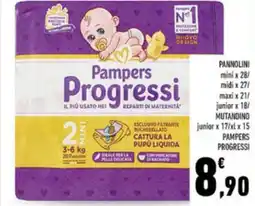 Conad Pannolini-mutandino PAMPERS PROGRESSI offerta