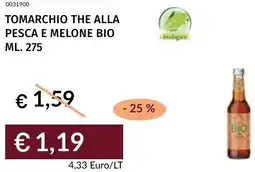 Prezzemolo e Vitale Tomarchio the alla pesca e melone bio offerta