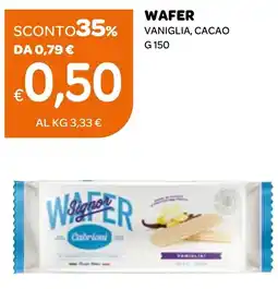 Ekom Wafer vaniglia, cacao offerta