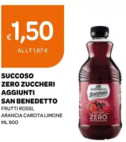 Ekom Succoso zero zuccheri aggiunti SAN BENEDETTO offerta