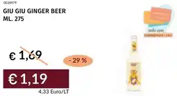 Prezzemolo e Vitale Giu giu ginger beer offerta