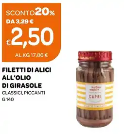 Ekom Filetti di alici all'olio di girasole offerta