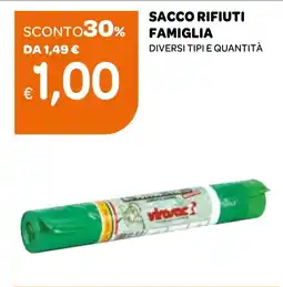 Ekom Sacco rifiuti famiglia VIROSAC offerta