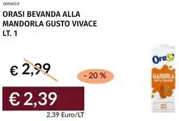 Prezzemolo e Vitale Orasi bevanda alla mandorla gusto vivace offerta