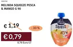 Prezzemolo e Vitale Melinda squeeze pesca & mango offerta