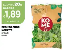 Ekom Pronto cuoci KOME TE offerta
