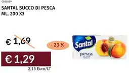 Prezzemolo e Vitale Santal succo di pesca offerta