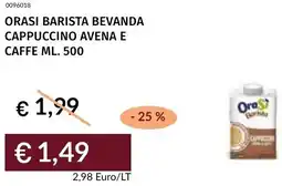 Prezzemolo e Vitale Orasi barista bevanda cappuccino avena e caffe offerta