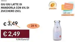 Prezzemolo e Vitale Giu giu latte di mandorla con 6% di zucchero offerta