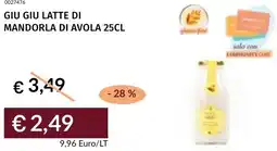 Prezzemolo e Vitale Giu giu latte di mandorla di avola offerta