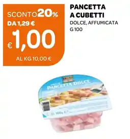 Ekom Pancetta a cubetti dolce, affumicata offerta
