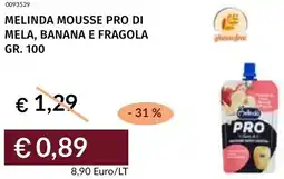 Prezzemolo e Vitale Melinda mousse pro di mela, banana e fragola offerta
