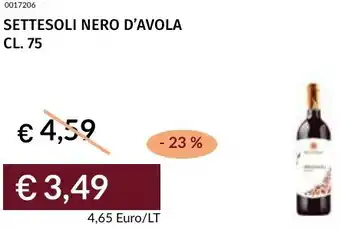 Prezzemolo e Vitale Settesoli nero d'avola offerta