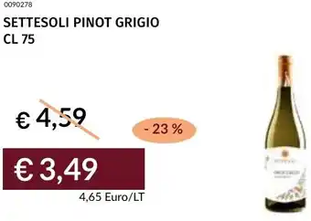 Prezzemolo e Vitale Settesoli pinot grigio offerta