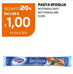 Ekom Pasta sfoglia rotonda light, rettangolare offerta
