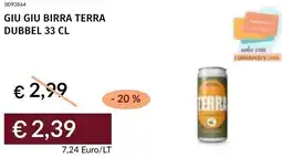 Prezzemolo e Vitale Giu giu birra terra dubbel offerta