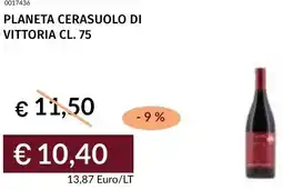Prezzemolo e Vitale Planeta cerasuolo di vittoria offerta