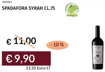 Prezzemolo e Vitale Spadafora syrah offerta