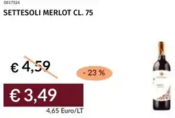 Prezzemolo e Vitale Settesoli merlot offerta