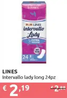 Ipersoap LINES Intervallo lady long 24pz offerta