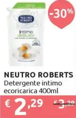 Ipersoap NEUTRO ROBERTS Detergente intimo ecoricarica offerta