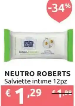 Ipersoap NEUTRO ROBERTS Salviette intime 12pz offerta