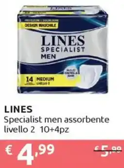 Ipersoap LINES Specialist men assorbente livello 2 offerta