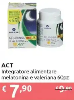 Ipersoap ACT Integratore alimentare melatonina e valeriana 60pz offerta