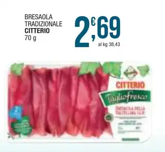 Sidis mini Bresaola tradizionale CITTERIO offerta