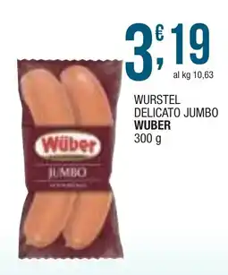 Sidis mini Wurstel delicato jumbo WUBER offerta