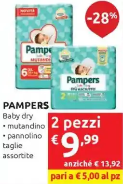 Ipersoap PAMPERS Baby dry offerta