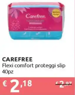 Ipersoap CAREFREE Flexi comfort proteggi slip 40pz offerta