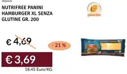 Prezzemolo e Vitale Nutrifree panini hamburger xl senza glutine offerta