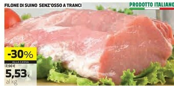 Ipercoop Filone di suino senz'osso a tranci offerta