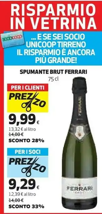Ipercoop Spumante brut astuccio 750 g(ml) offerta