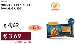 Prezzemolo e Vitale Nutrifree panino hot dog xl offerta