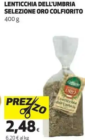 Ipercoop Lenticchia dell'umbria selezione oro offerta