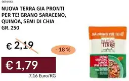 Prezzemolo e Vitale Nuova terra gia pronti per te! grano saraceno, quinoa, semi di chia offerta